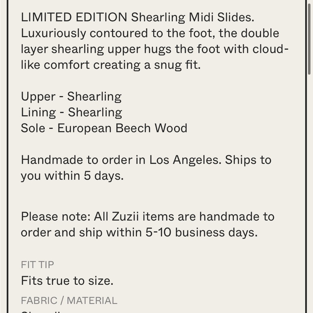Zuzii Los Angeles Avocado fur midi wood heel clogs size 39 size 9 women’s - Picture 7 of 8